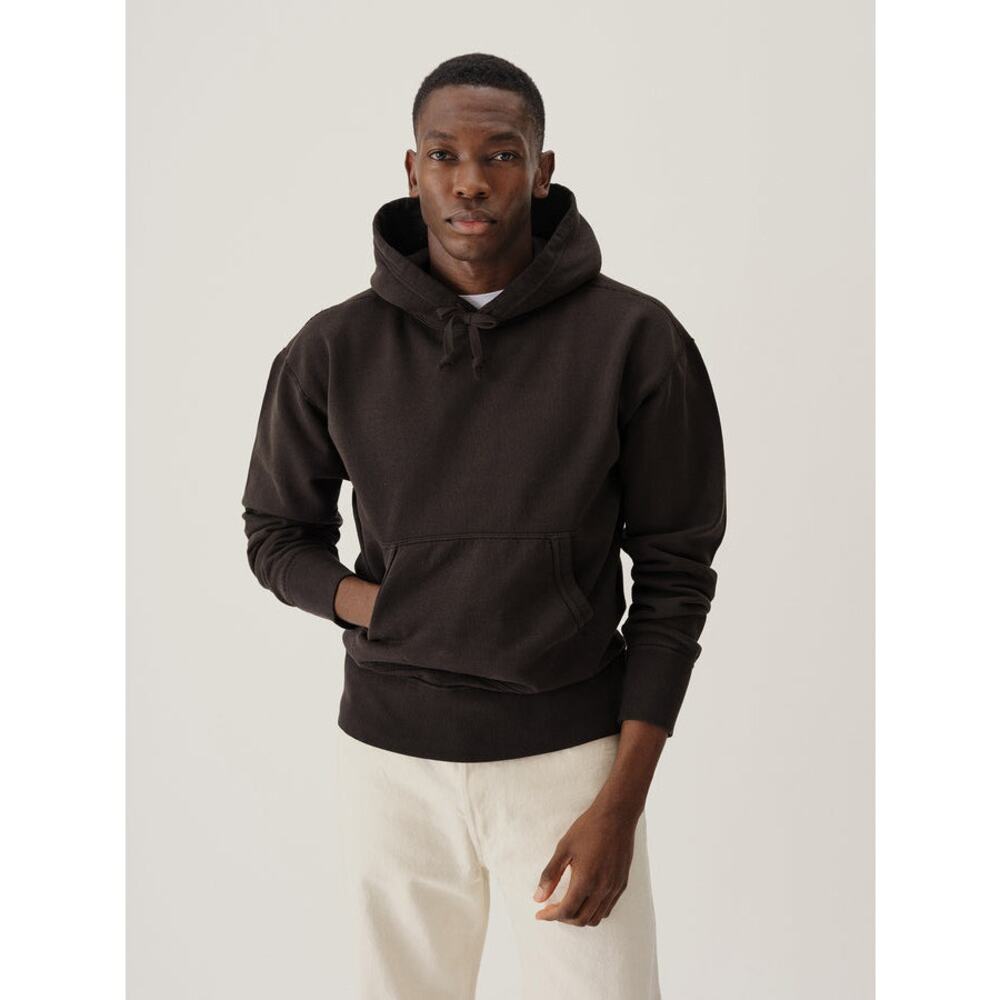 Buck Mason Faded Black Welterweight Pullover Hoodie Medium - Picture 2 of 8
